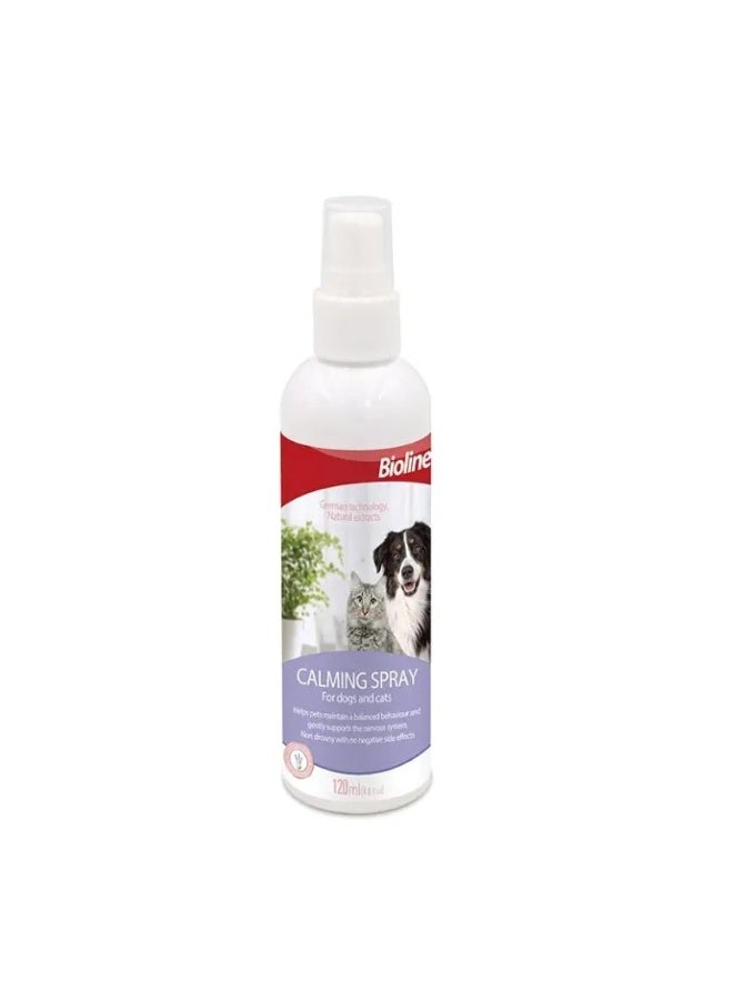 Bioline Calming Spray for Dogs and Cats – 120ml